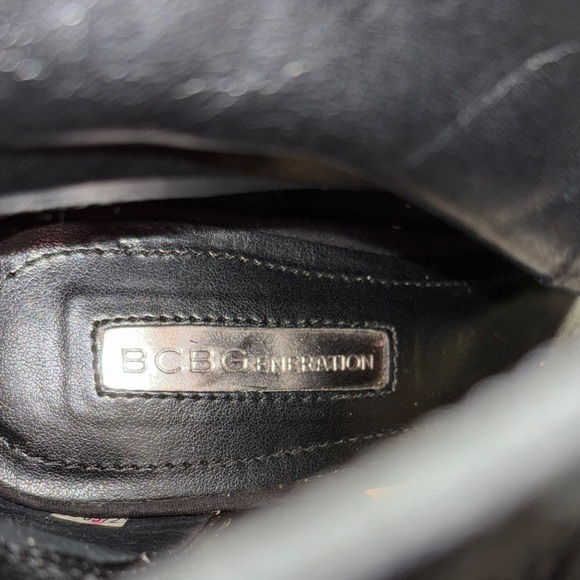 BCBGeneration Black and Blue Heeled Boots - Picture 2 of 8